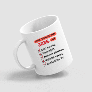 krūze “Lietas, kuras Jāizdara 2026”