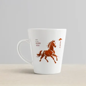 krūze latte “Year of the Horse”