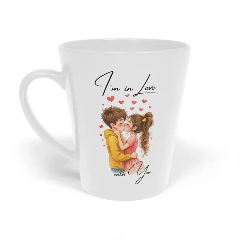krūze latte “Love with you”