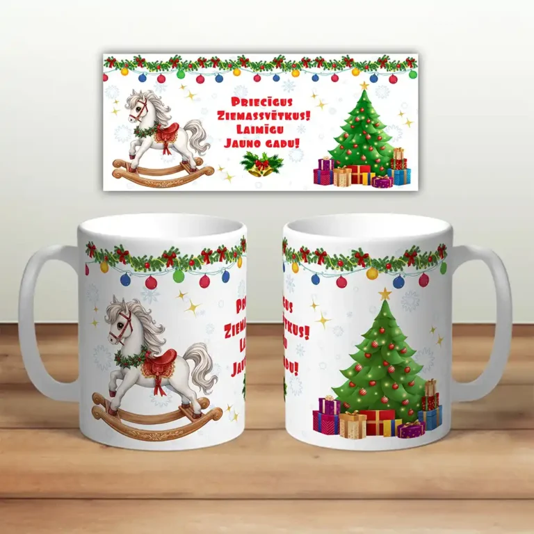 krūze “priecīgus ziemassvētkus”